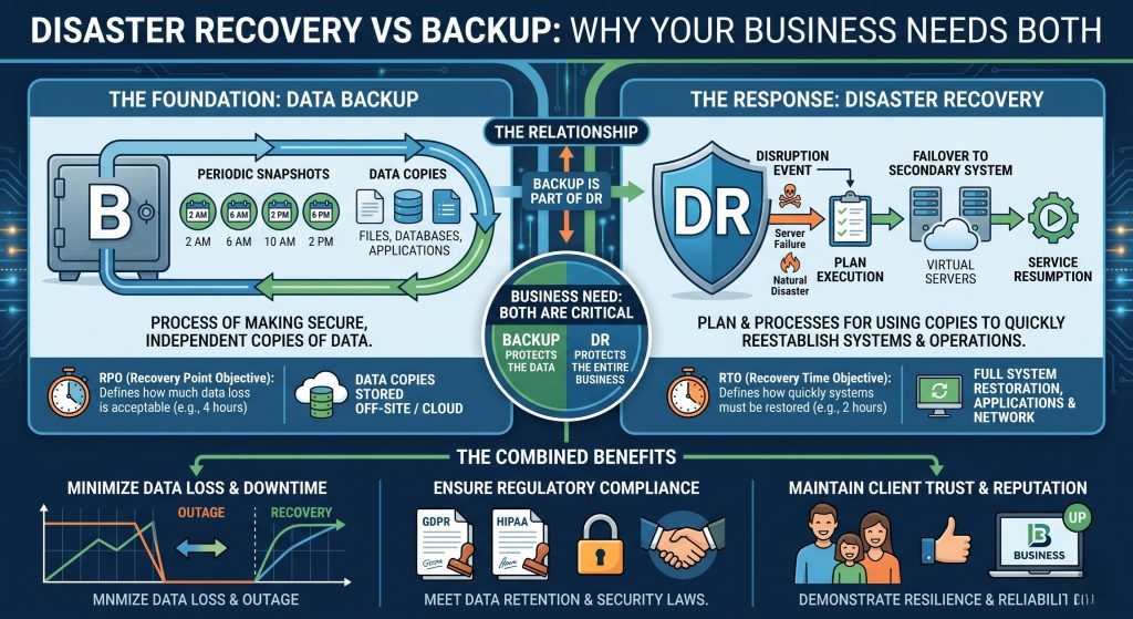 Disaster Recovery vs Backup Why Your Business Needs Both IT Solutions In KSA