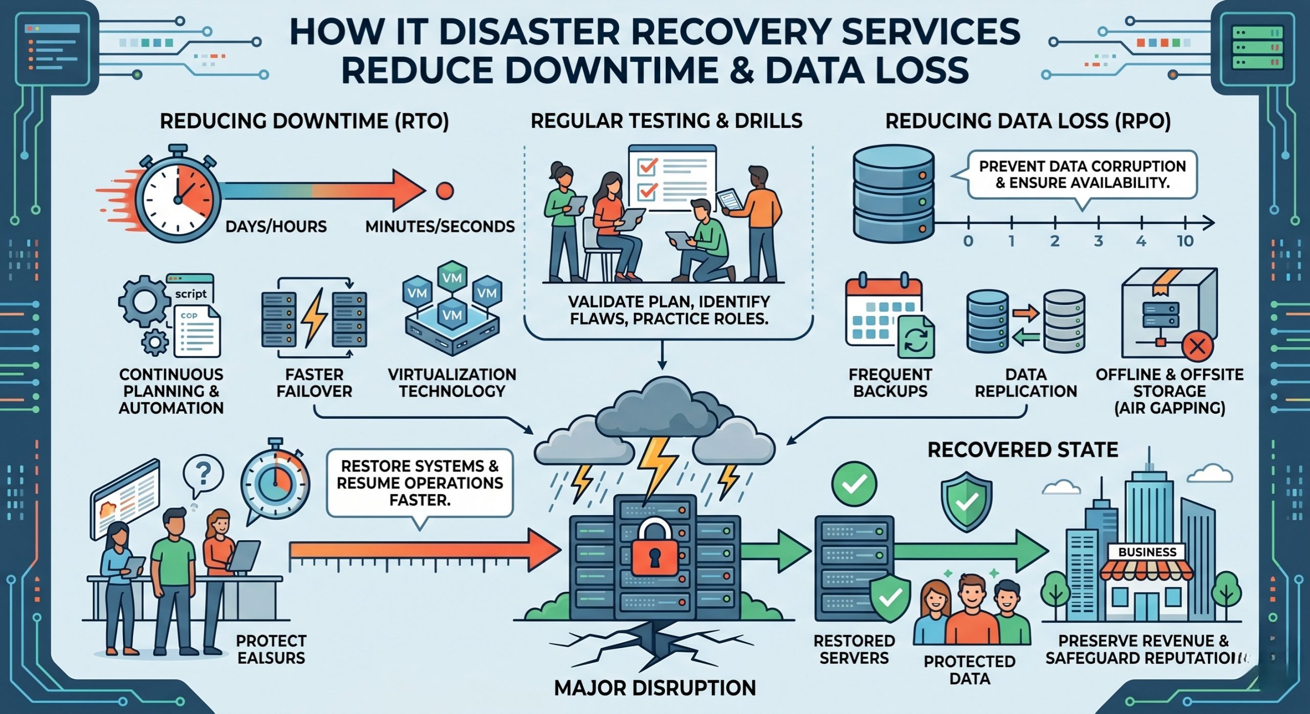 Disaster Recovery Services | Minimize Downtime & Data Loss